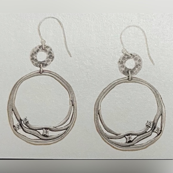 Silpada Silver Hoop Earrings - Picture 4 of 7
